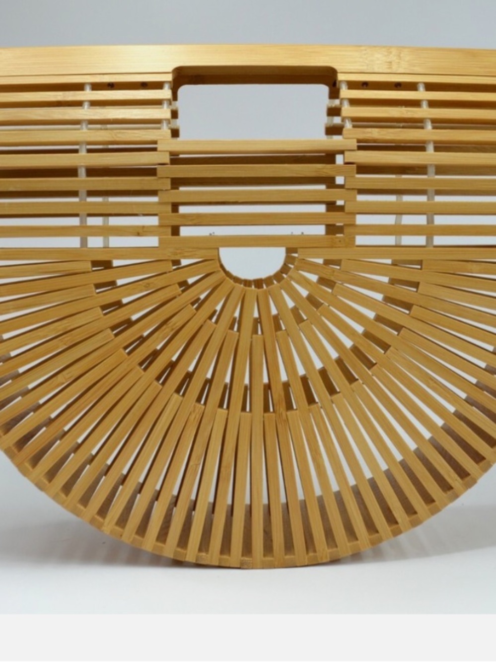 Miuco Half Moon BAMBOO Top Handle Bag